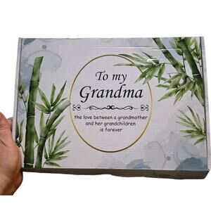 Cocomong Grandma's Kitchen Wooden Cutting Board With Utensils Gift Set New